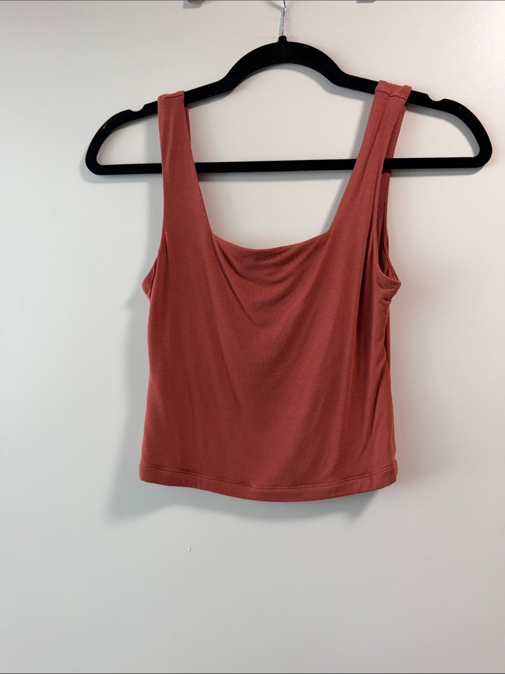 Rust Red Women's Tank Top - Sleeveless Scoop Neck